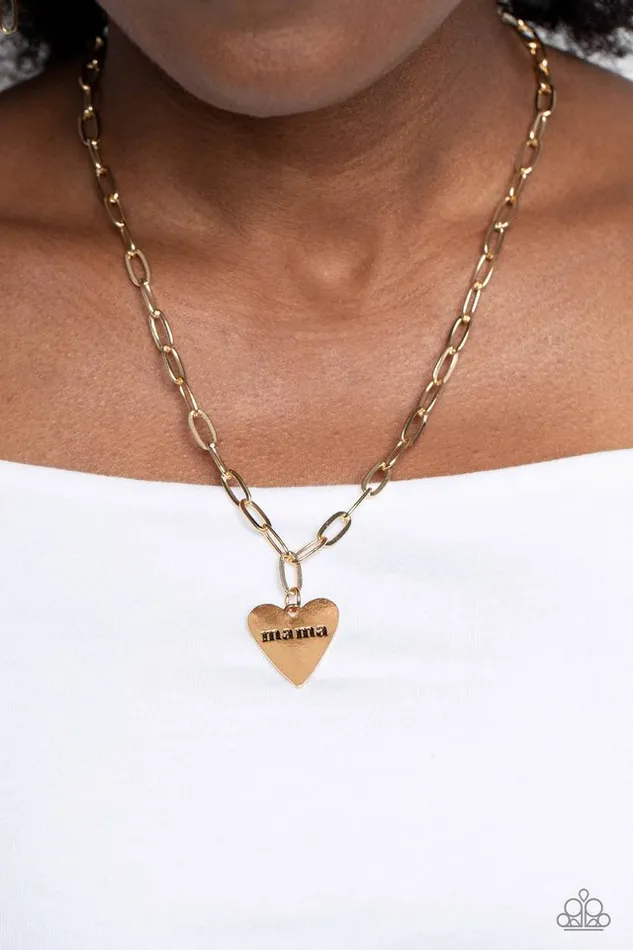 Paparazzi Jewelry Necklaces Paparazzi Necklace Mama Cant Buy You Love Gold