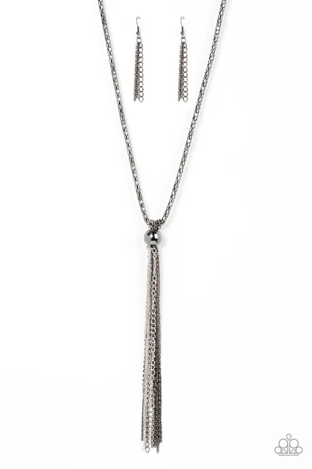 Paparazzi Jewelry Necklaces Paparazzi Necklace Metallic MESHUp Black Paparazzi Jewelry Necklaces Paparazzi Necklace Metallic MESHUp Black