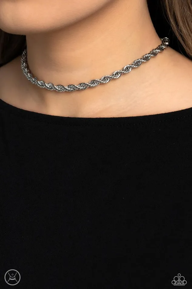 Paparazzi Jewelry Necklaces Paparazzi Necklace Never Lose ROPE Silver
