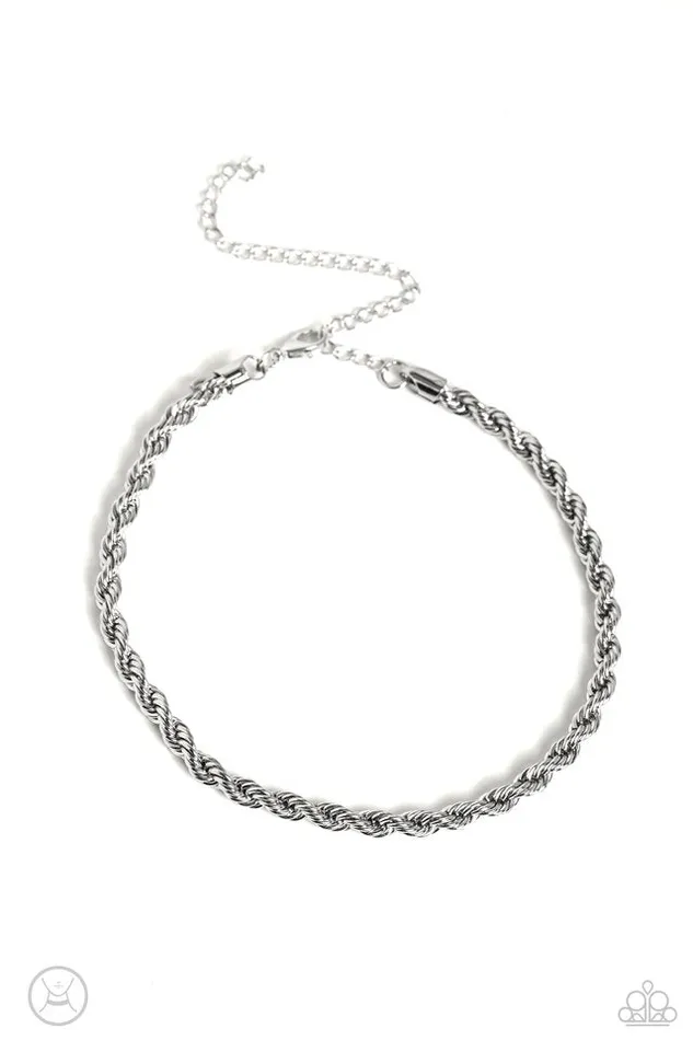 Paparazzi Jewelry Necklaces Paparazzi Necklace Never Lose ROPE Silver
