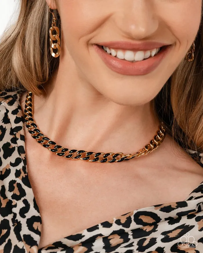 Paparazzi Jewelry Necklaces Paparazzi Necklace Painted Problem Black Paparazzi Jewelry Necklaces Paparazzi Necklace Painted Problem Black