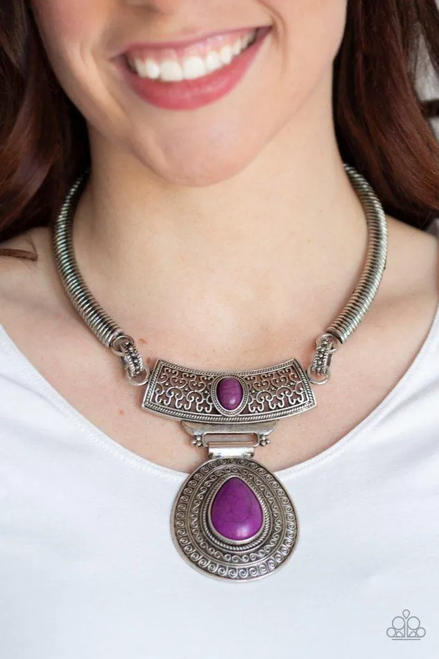 Paparazzi Jewelry Necklaces Paparazzi Necklace Prowling Prowess Purple