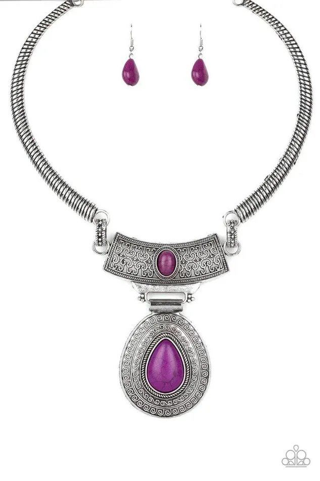 Paparazzi Jewelry Necklaces Paparazzi Necklace Prowling Prowess Purple Paparazzi Jewelry Necklaces Paparazzi Necklace Prowling Prowess Purple