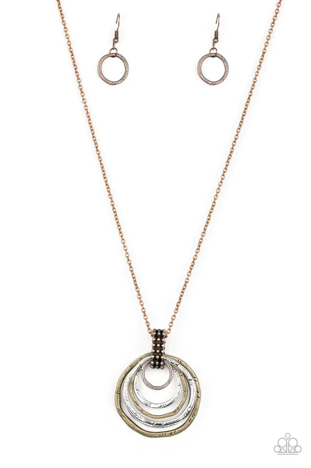 Paparazzi Jewelry Necklaces Paparazzi Necklace Rippling Relic Multi