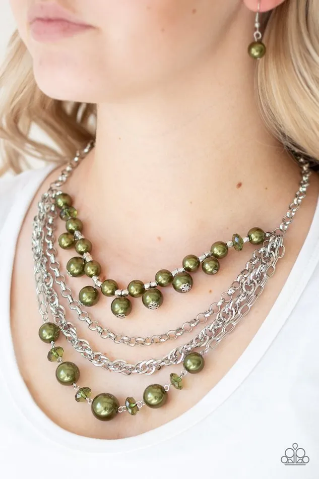 Paparazzi Jewelry Necklaces Paparazzi Necklace Rockin Rockette Green