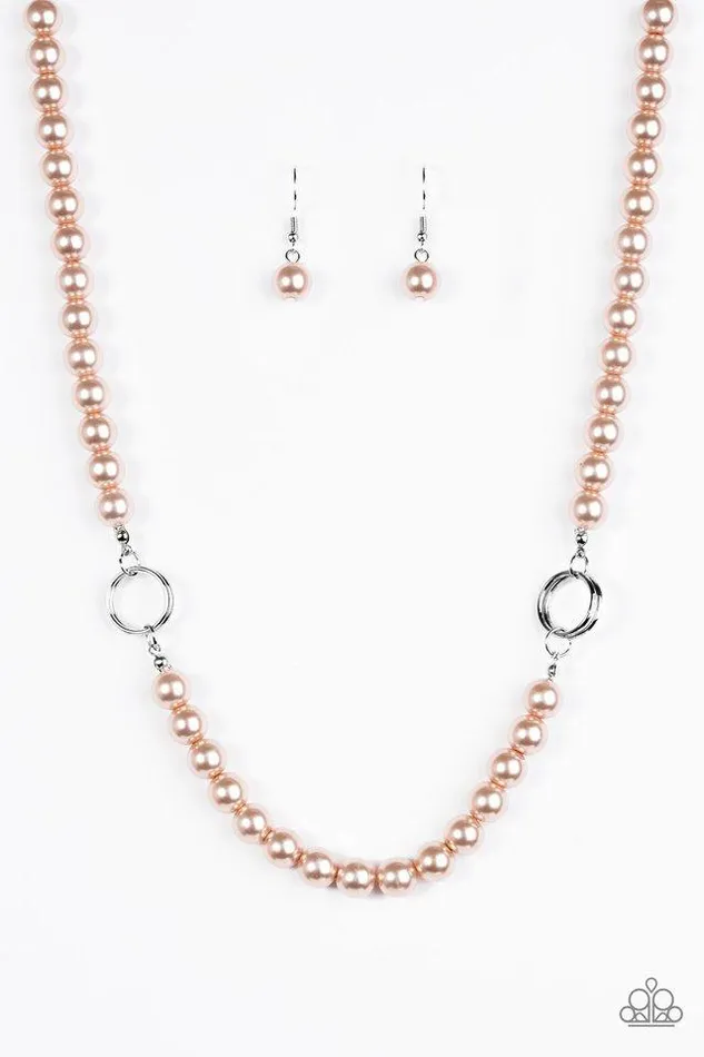 Paparazzi Jewelry Necklaces Paparazzi Necklace Romance Is In The Air Brown
