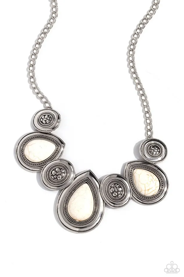 Paparazzi Jewelry Necklaces Paparazzi Necklace Rustic Remix White Paparazzi Jewelry Necklaces Paparazzi Necklace Rustic Remix White