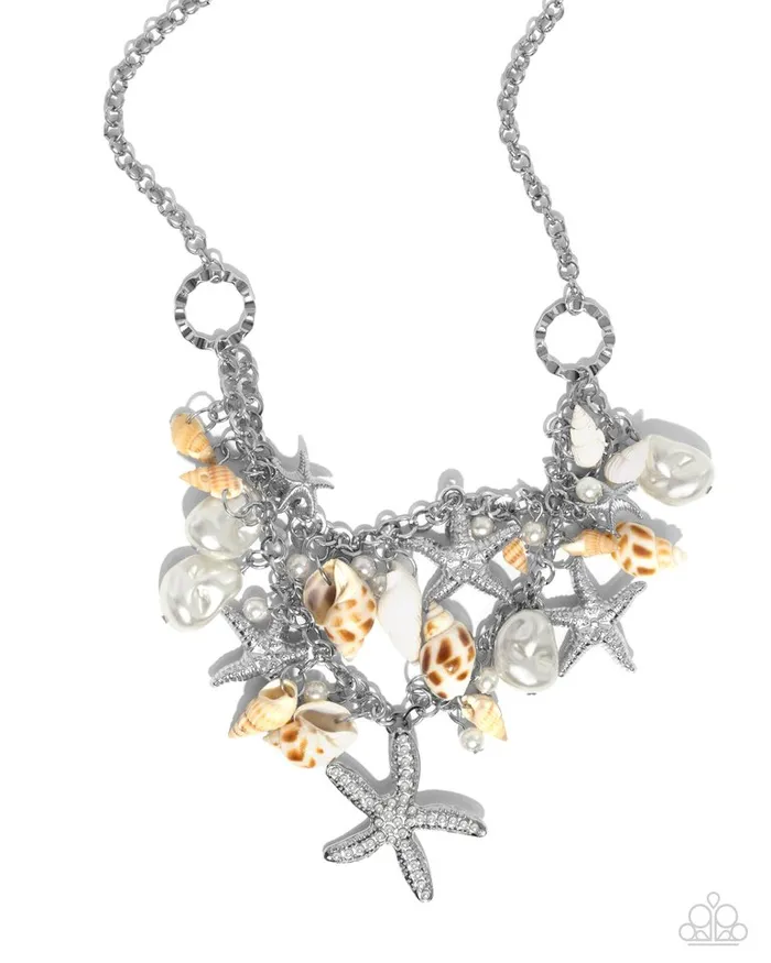 Paparazzi Jewelry Necklaces Paparazzi Necklace Seashell Shanty White Paparazzi Jewelry Necklaces Paparazzi Necklace Seashell Shanty White
