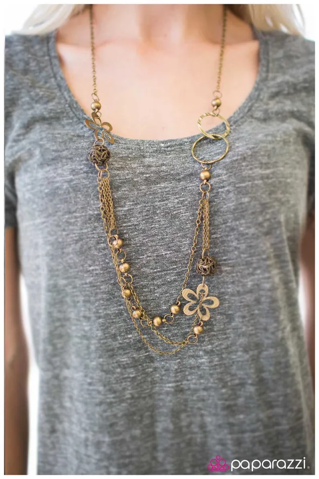 Paparazzi Jewelry Necklaces Paparazzi Necklace Shake It Up Brass