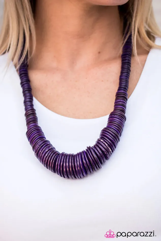 Paparazzi Jewelry Necklaces Paparazzi Necklace SHORE Thing Purple