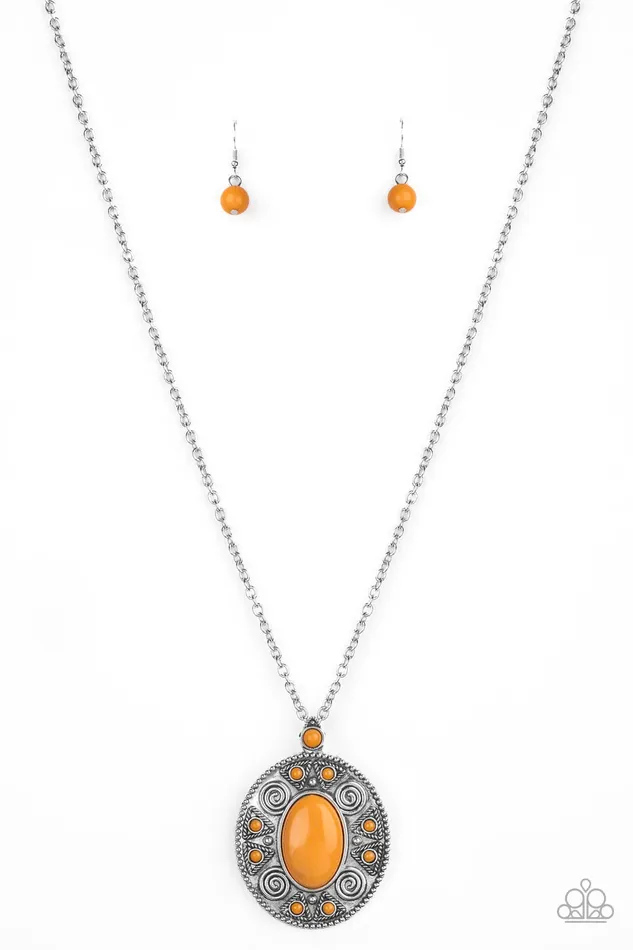 Paparazzi Jewelry Necklaces Paparazzi Necklace Sunset Sensation Orange