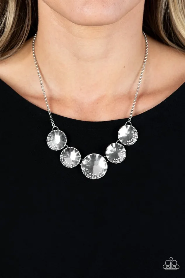 Paparazzi Jewelry Necklaces Paparazzi Necklace Swanky Shimmer White