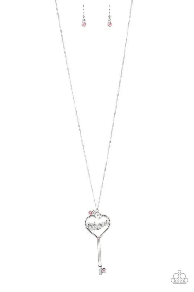 Paparazzi Jewelry Necklaces Paparazzi Necklace The Key To Moms Heart Pink Paparazzi Jewelry Necklaces Paparazzi Necklace The Key To Moms Heart Pink