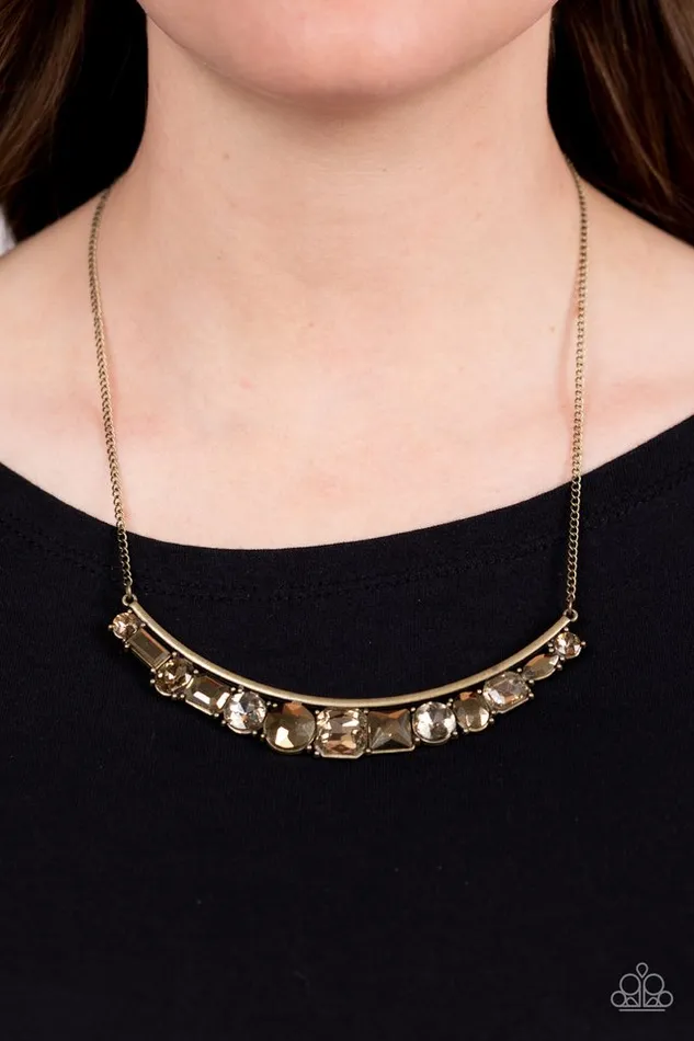Paparazzi Jewelry Necklaces Paparazzi Necklace The Only SMOKESHOW in Town Brass