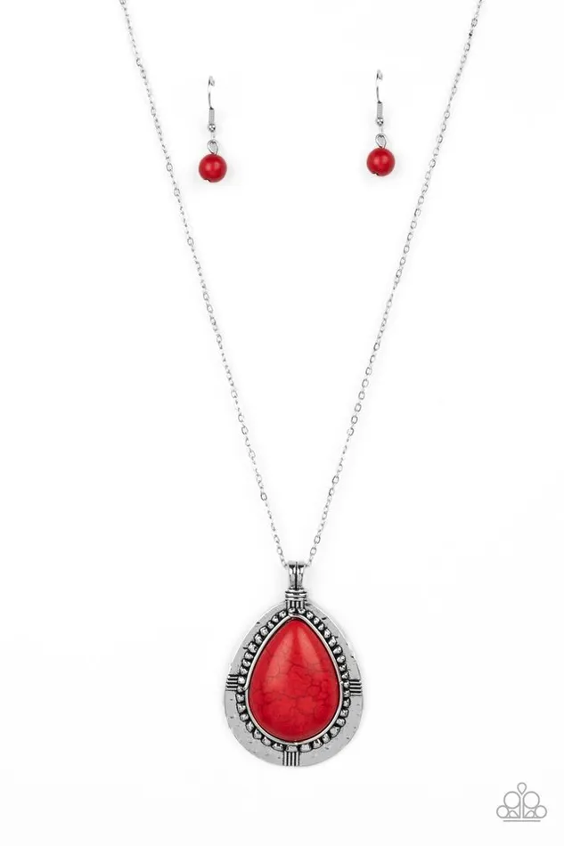 Paparazzi Jewelry Necklaces Paparazzi Necklace Western Wilderness Red Paparazzi Jewelry Necklaces Paparazzi Necklace Western Wilderness Red