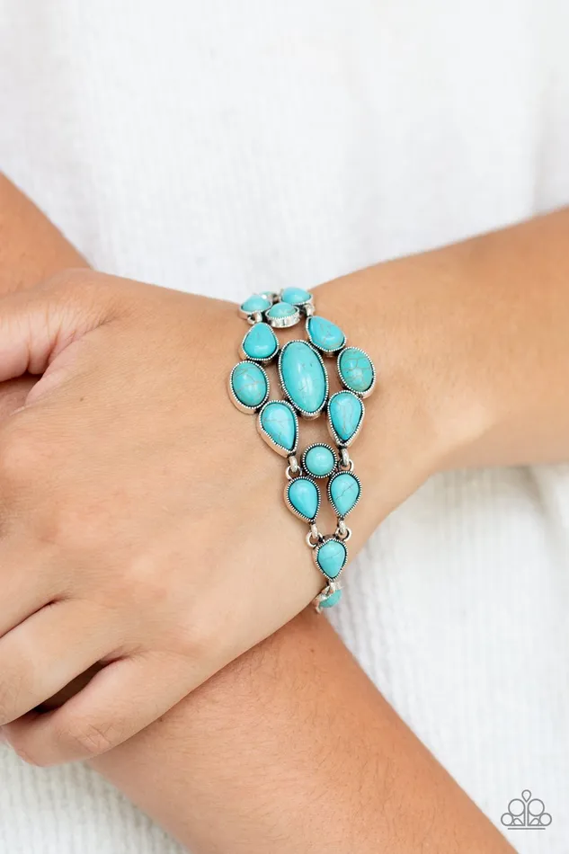 Paparazzi Jewelry Paparazzi Bracelet Blooming Prairies Blue Bracelets