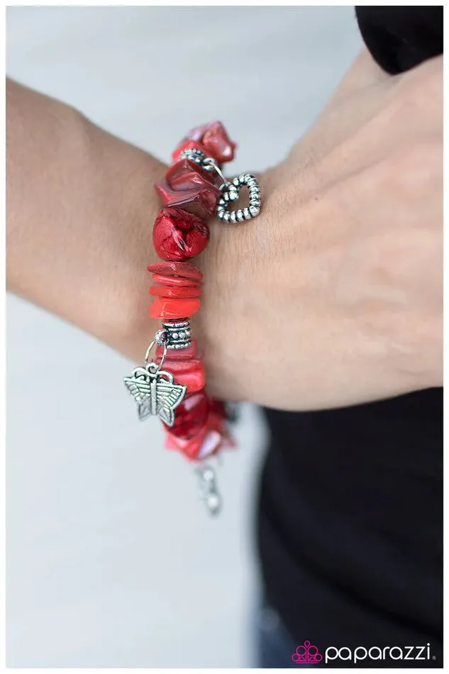 Paparazzi Jewelry Paparazzi Bracelet Caribbean Queen Red Bracelets