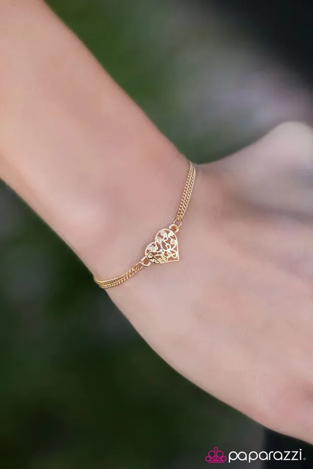 Paparazzi Jewelry Paparazzi Bracelet Deep In The Heart Of Texas Gold Bracelets