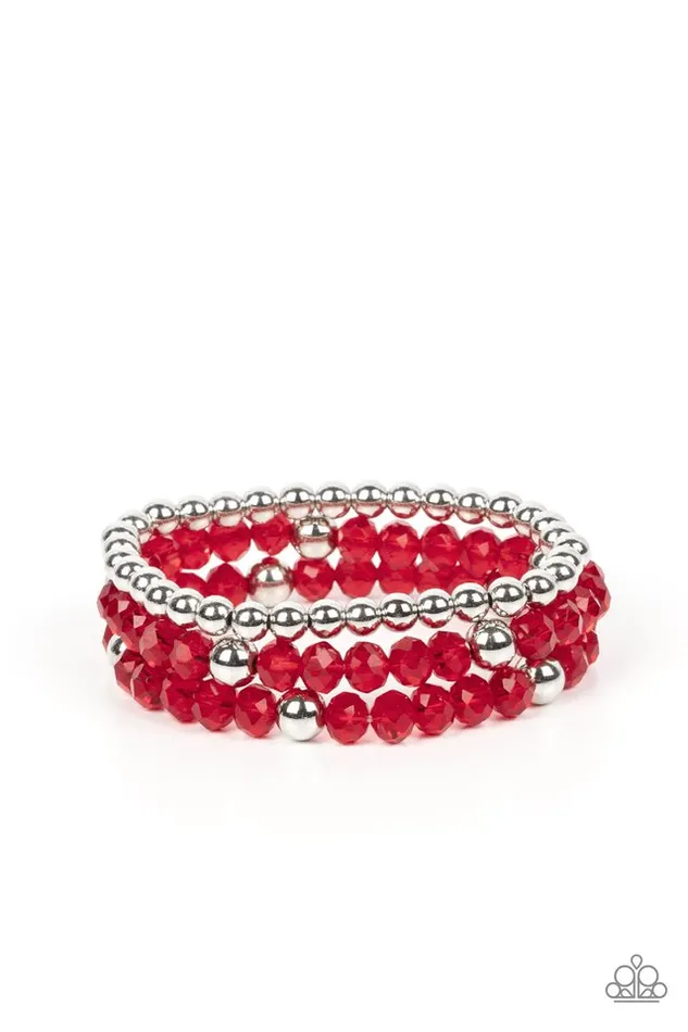 Paparazzi Jewelry Paparazzi Bracelet Prismatic Perceptions Red Bracelets