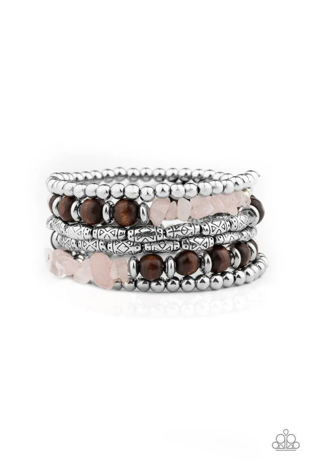 Paparazzi Jewelry Paparazzi Bracelet Soul Searchin Pink Bracelets