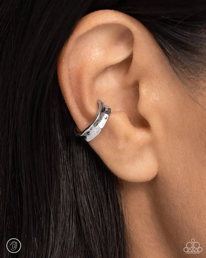 Paparazzi Jewelry Paparazzi Earring CUFF Call Silver Earrings