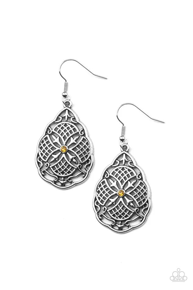 Paparazzi Jewelry Paparazzi Earring Paradise Picnic Yellow Earrings