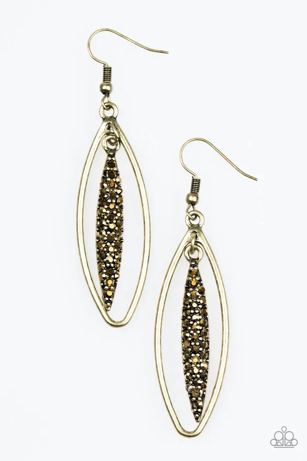 Paparazzi Jewelry Paparazzi Earring Sparkle All Day Brass Earrings