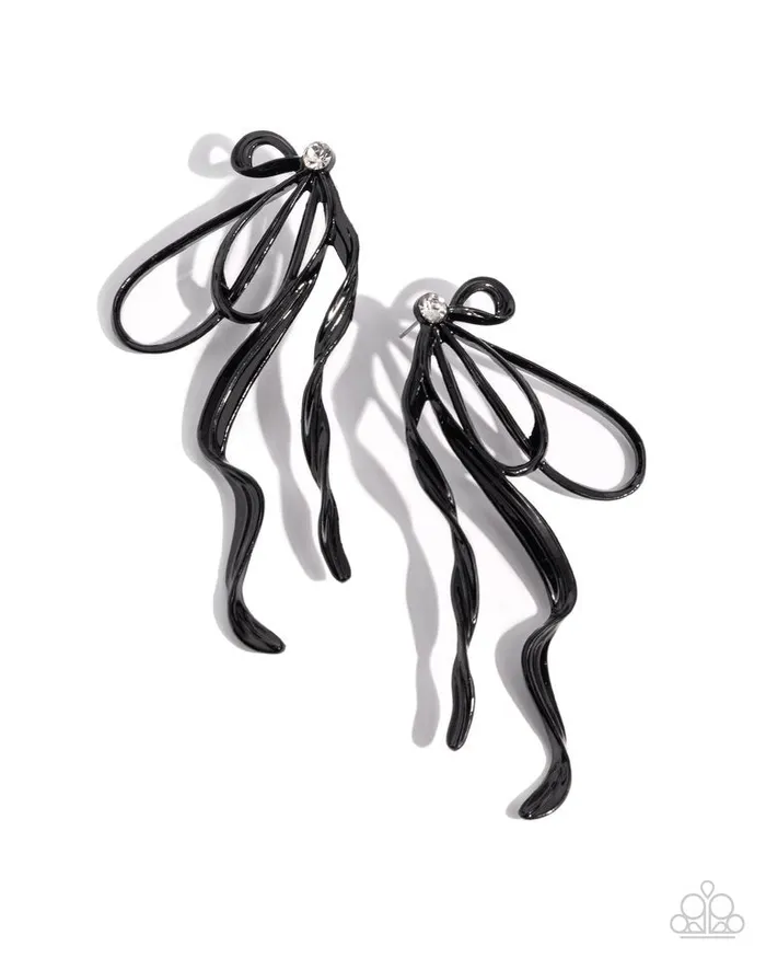 Paparazzi Jewelry Paparazzi Earring Trendy Tapestry Black Earrings Paparazzi Jewelry Paparazzi Earring Trendy Tapestry Black Earrings