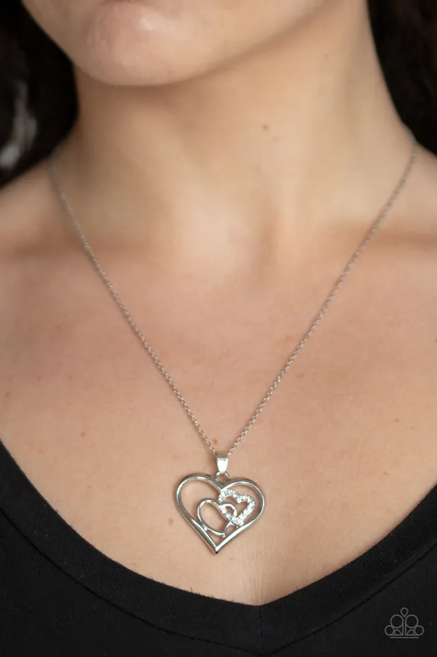Paparazzi Jewelry Paparazzi Necklace Cupid Charm White Necklaces