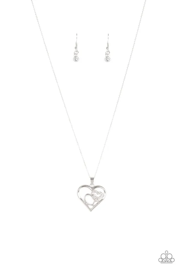 Paparazzi Jewelry Paparazzi Necklace Cupid Charm White Necklaces Paparazzi Jewelry Paparazzi Necklace Cupid Charm White Necklaces