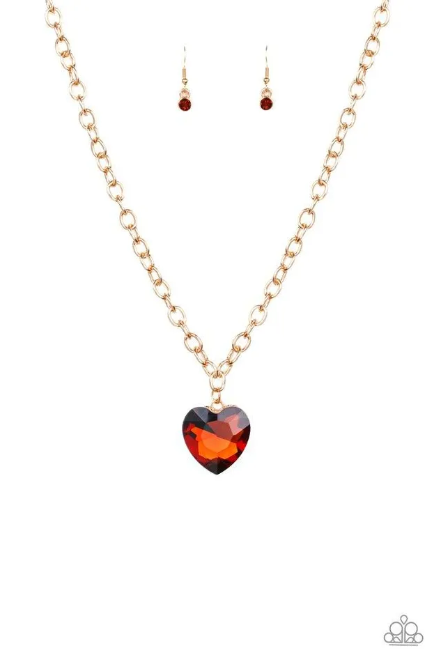Paparazzi Jewelry Paparazzi Necklace Flirtatiously Flashy Brown Necklaces