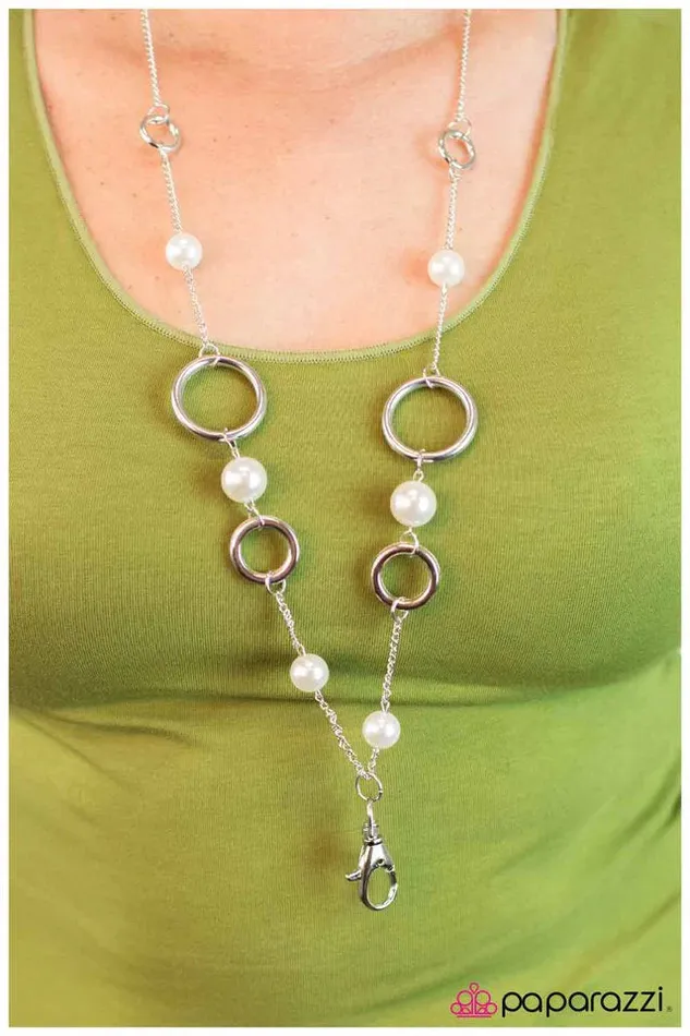 Paparazzi Jewelry Paparazzi Necklace Make It Work White Necklaces