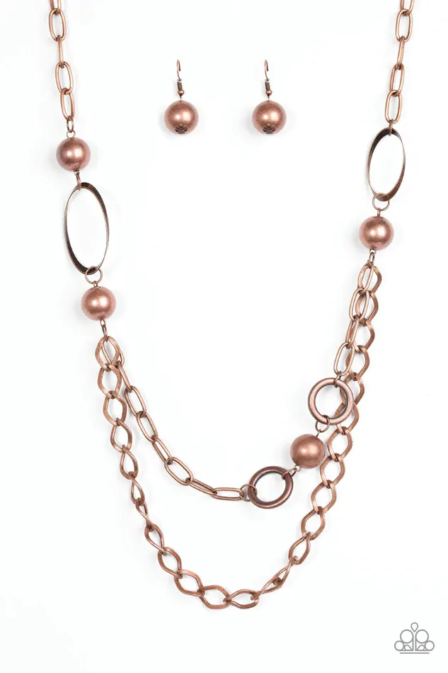 Paparazzi Jewelry Paparazzi Necklace Mega Metal Copper Necklaces