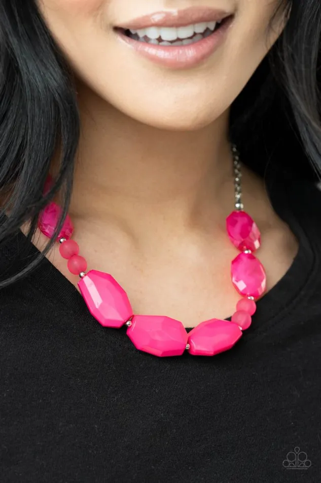Paparazzi Jewelry Paparazzi Necklace Melrose Melody Pink Necklaces