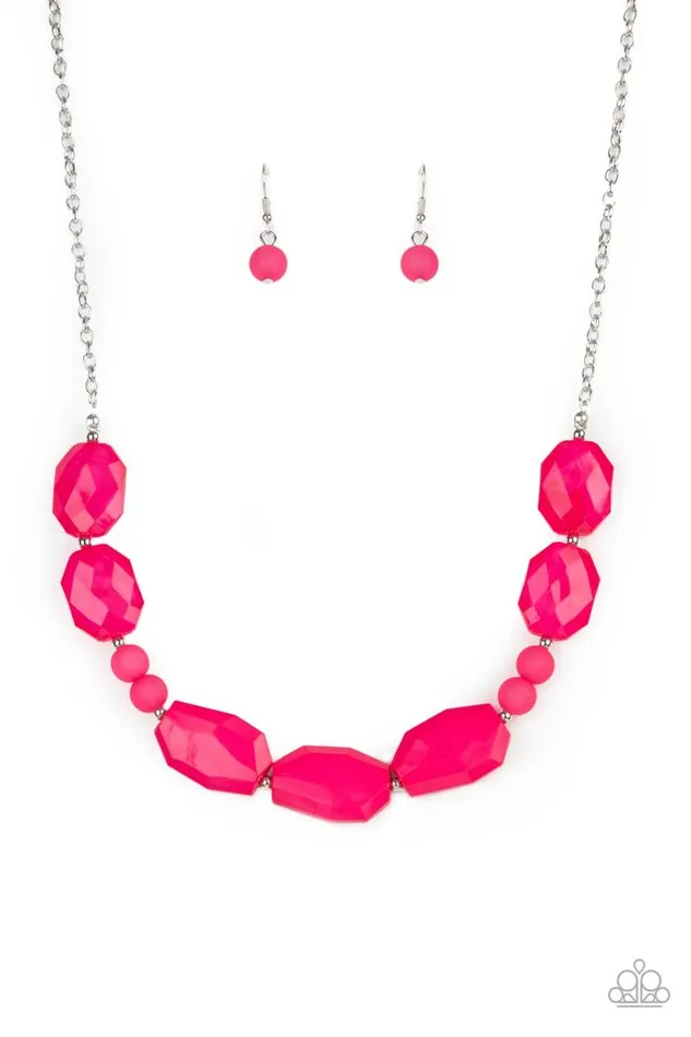 Paparazzi Jewelry Paparazzi Necklace Melrose Melody Pink Necklaces Paparazzi Jewelry Paparazzi Necklace Melrose Melody Pink Necklaces