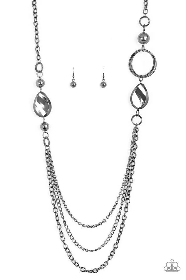 Paparazzi Jewelry Paparazzi Necklace Rebels Have More Fun Black Necklaces