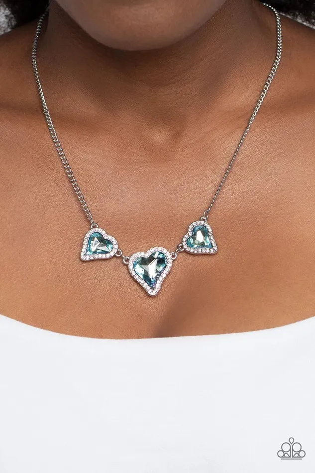 Paparazzi Jewelry Paparazzi Necklace State of the HEART Blue Necklaces