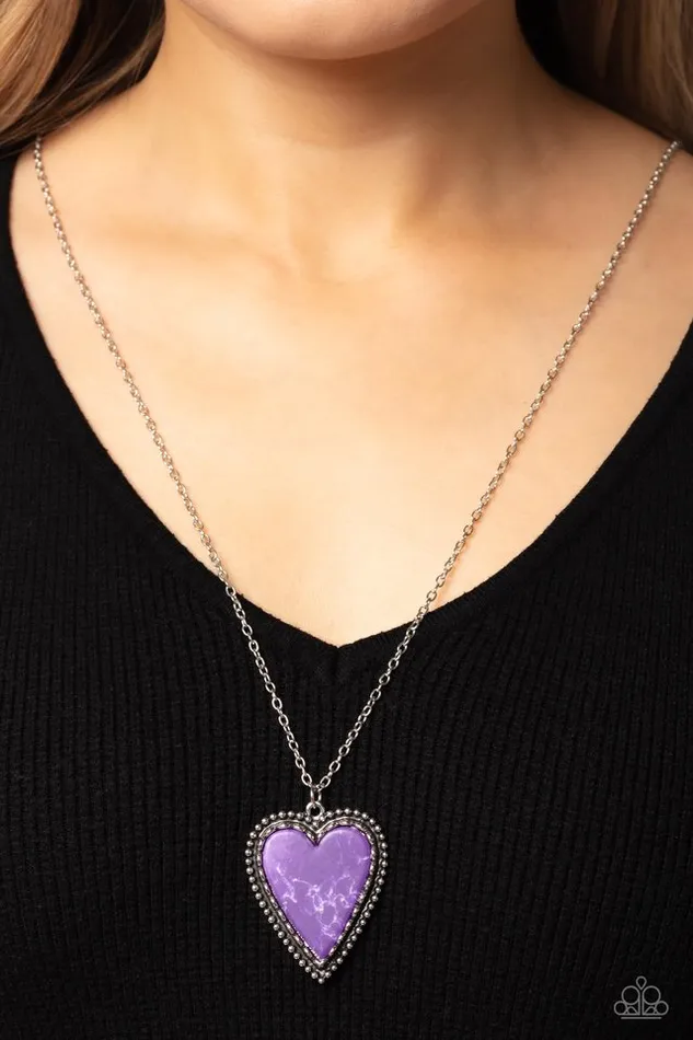 Paparazzi Jewelry Paparazzi Necklace Stony Summer Purple Necklaces