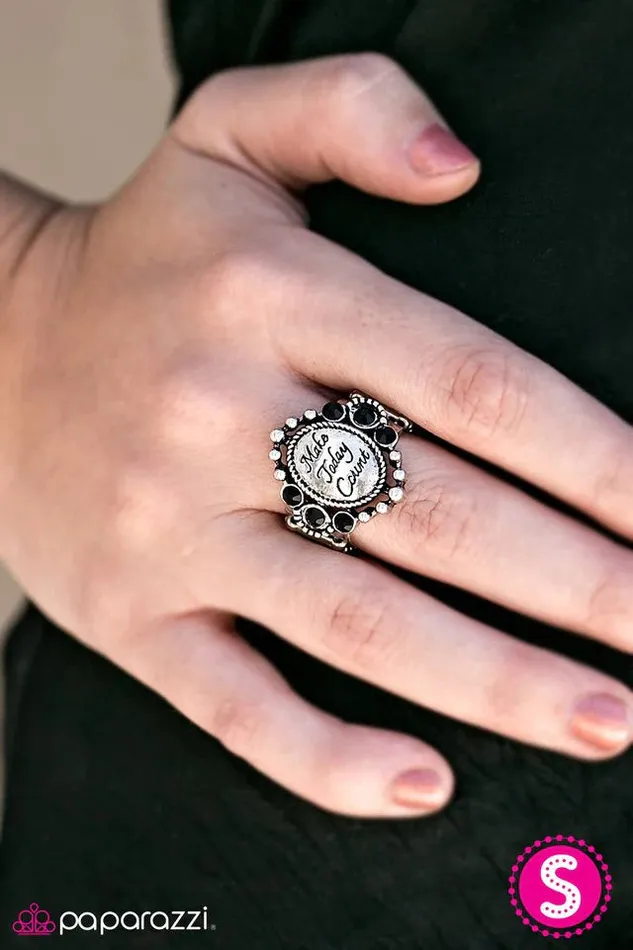 Paparazzi Jewelry Paparazzi Ring Make Today Count Black Rings