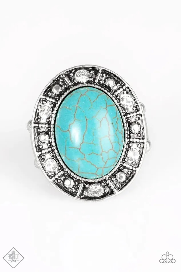Paparazzi Jewelry Paparazzi Ring Rural Rivalry Blue Rings