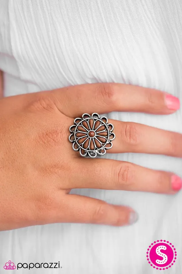 Paparazzi Jewelry Rings Paparazzi Ring Boomin and Bloomin Brown