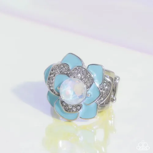 Paparazzi Jewelry Rings Paparazzi Ring Bridging Bling Blue Paparazzi Jewelry Rings Paparazzi Ring Bridging Bling Blue