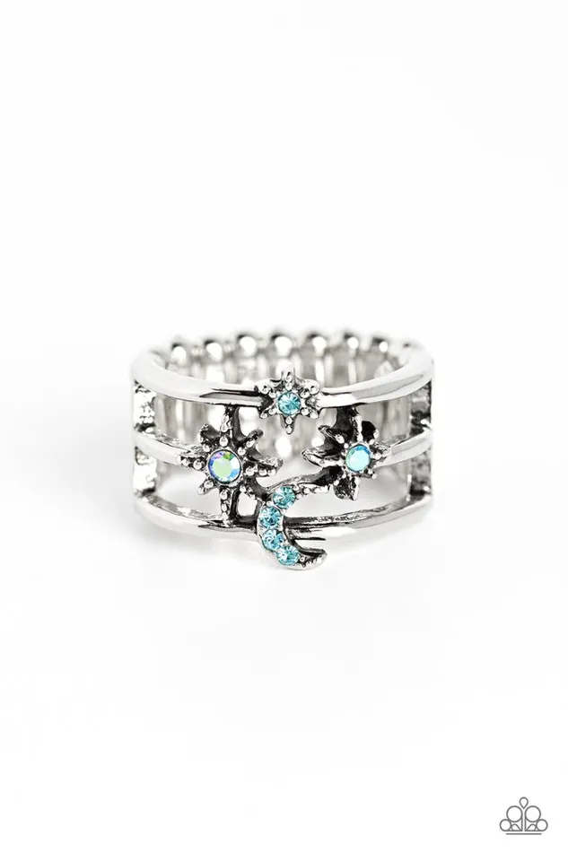 Paparazzi Jewelry Rings Paparazzi Ring Fly Me To The Stars Blue
