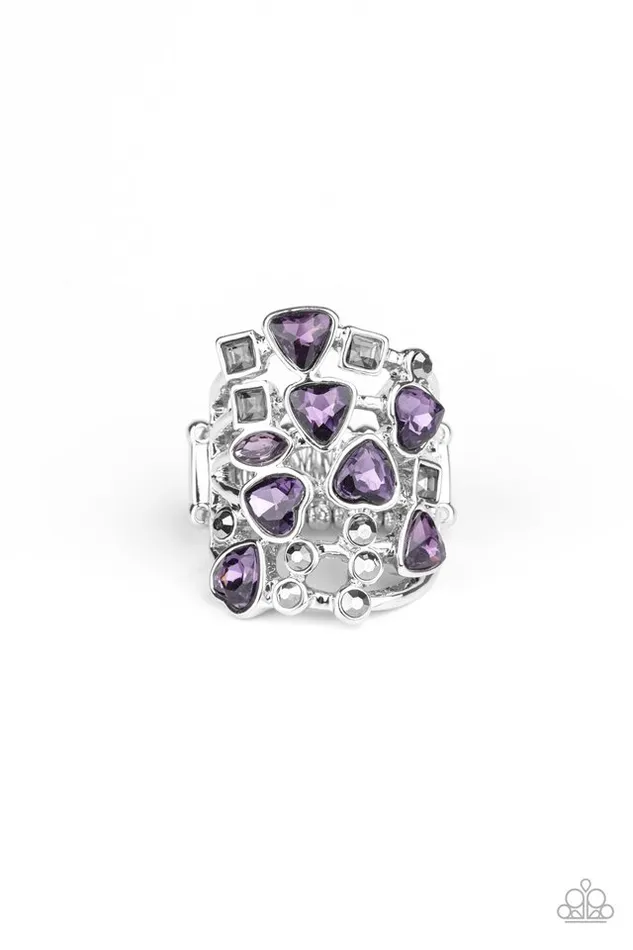 Paparazzi Jewelry Rings Paparazzi Ring Glitter Flirt Purple Paparazzi Jewelry Rings Paparazzi Ring Glitter Flirt Purple