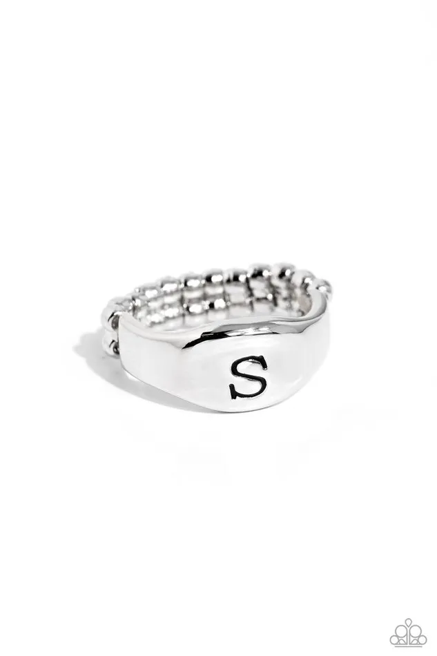 Paparazzi Jewelry Rings Paparazzi Ring Monogram Memento Silver S Paparazzi Jewelry Rings Paparazzi Ring Monogram Memento Silver S