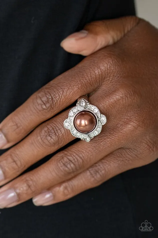 Paparazzi Jewelry Rings Paparazzi Ring Ornamental Opulence Brown