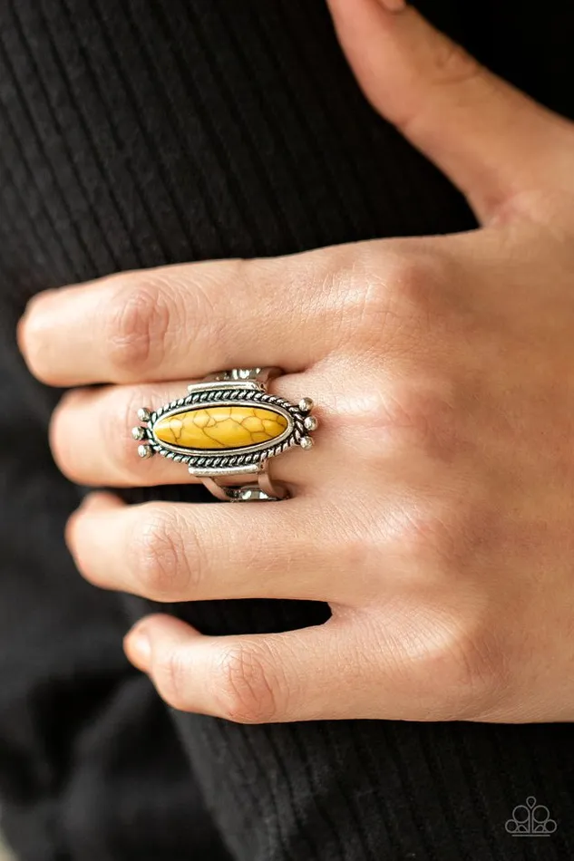 Paparazzi Jewelry Rings Paparazzi Ring Sahara Escape Yellow