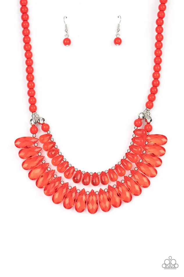 Paparazzi Necklace All Across the GLOBETROTTER Red Paparazzi Jewelry Necklaces Paparazzi Necklace All Across the GLOBETROTTER Red Paparazzi Jewelry Necklaces