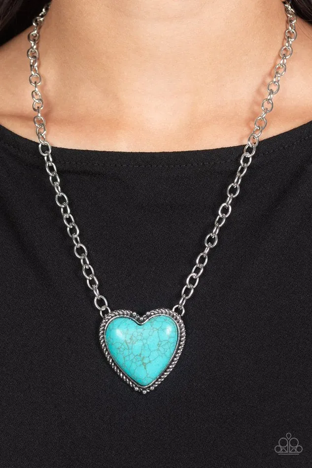 Paparazzi Necklace Authentic Admirer Blue Paparazzi Jewelry Necklaces