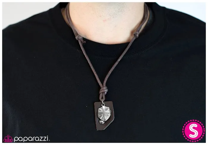 Paparazzi Necklace Battle It Out Brown Paparazzi Jewelry Necklaces